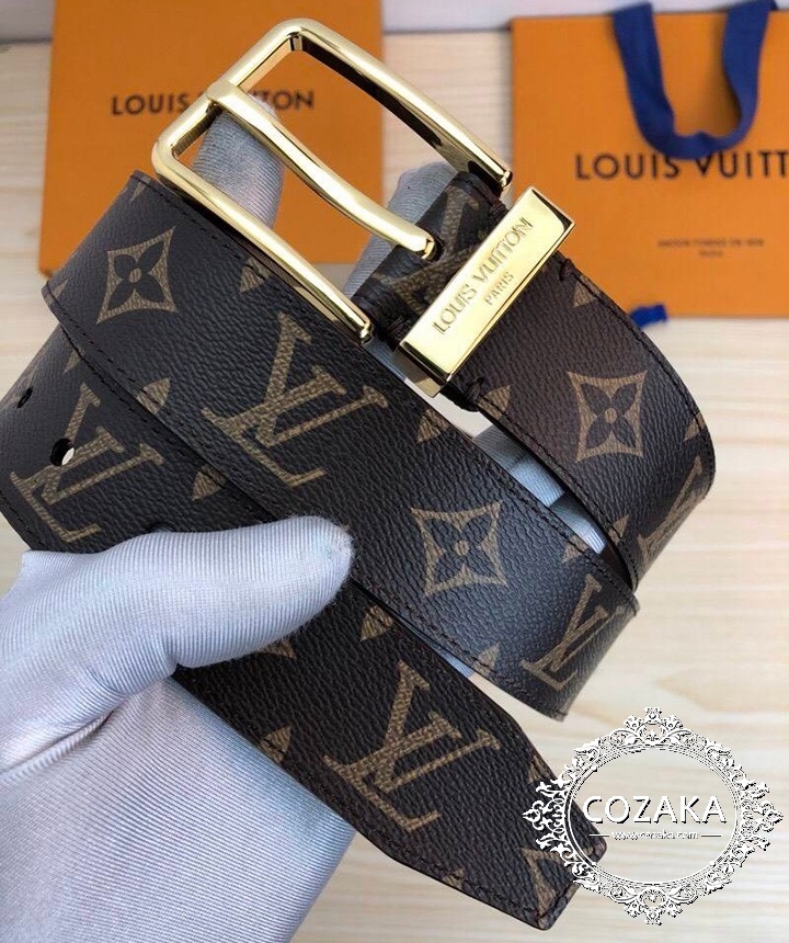 lv  レザーベルト ダミエ
