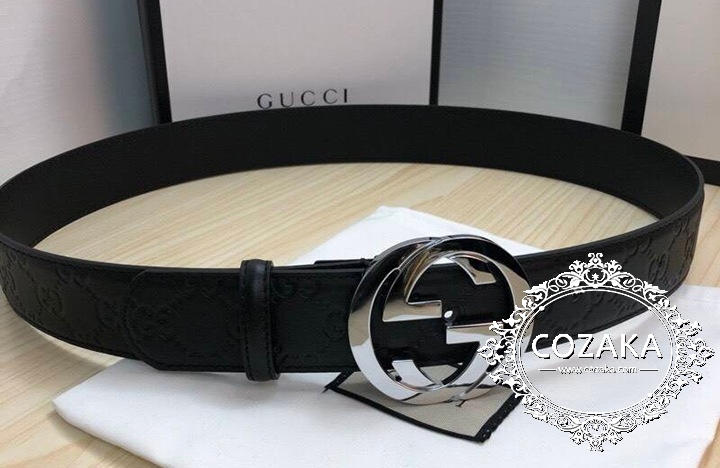 GUCCI レザーベルト メンズ