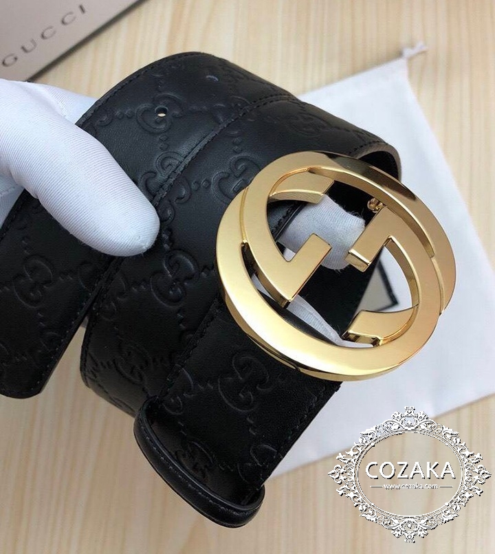 gucci レザーベルト メンズ