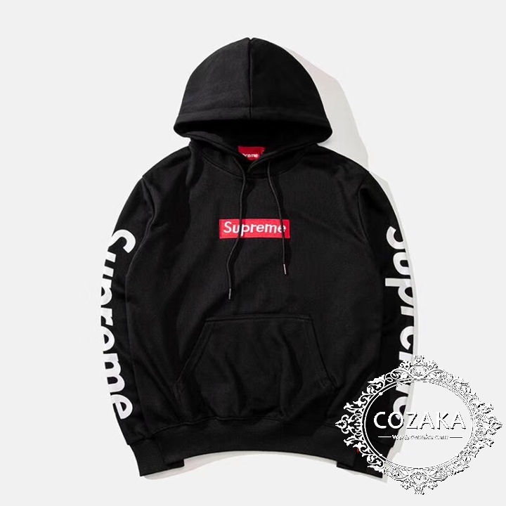 supreme フードパーカー ボックスログ