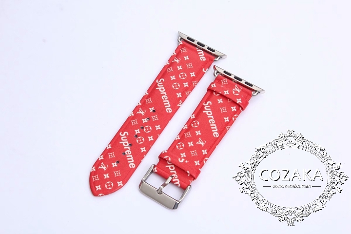 lv supreme アップルウォッチ 交換バンド