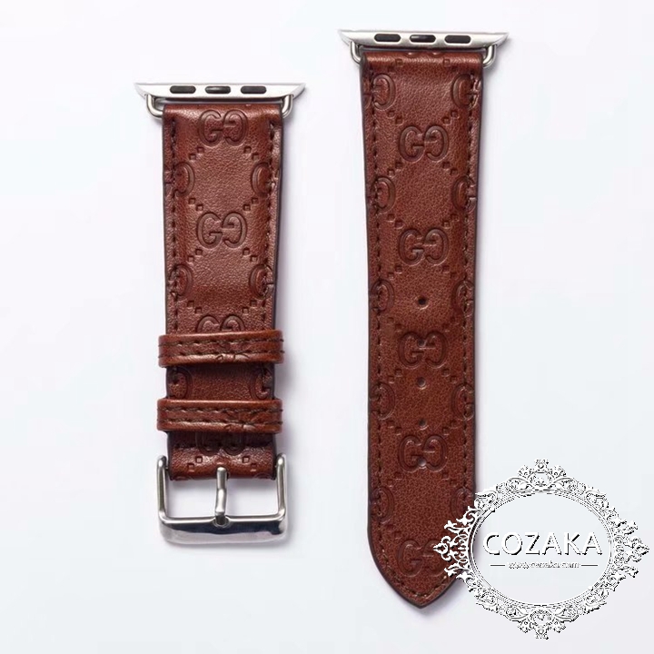gucci アップルウォッチバンド 革 型押し