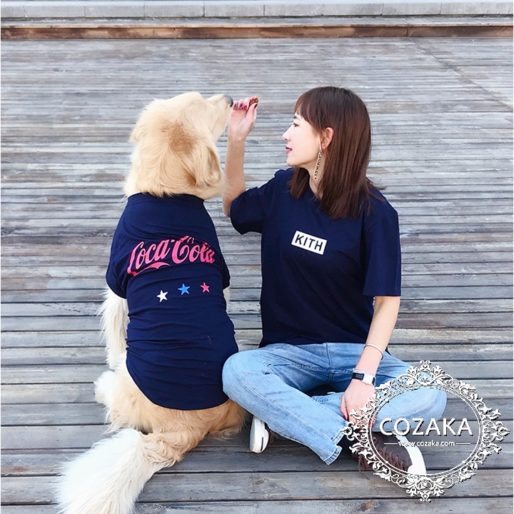 コカ・コーラ 犬服 Tシャツ お飼い主とのペアルック