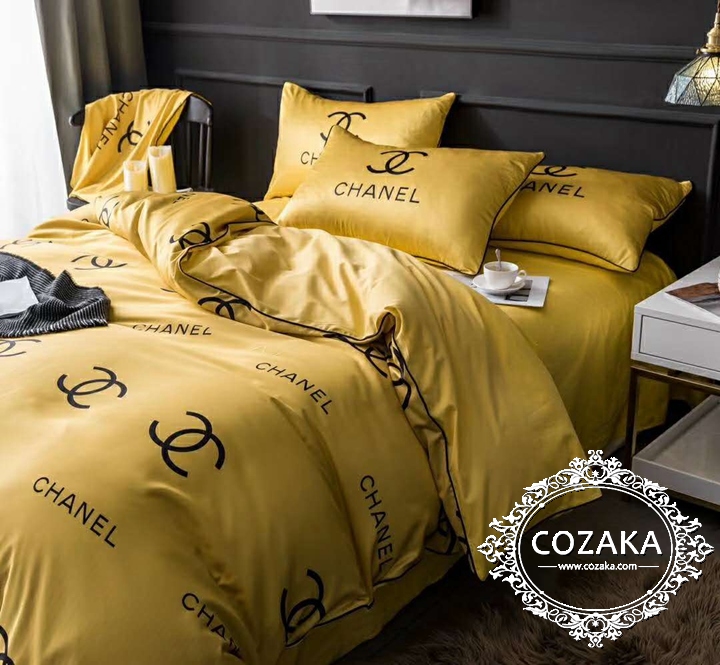 【COZAKA.com】CHANELシルク布団カバーセット CHANEL シルク ベッドカバーセット