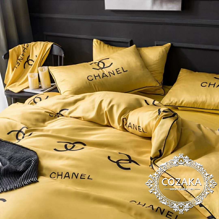 【COZAKA.com】CHANELシルク布団カバーセット シャネル ベッドカバー セット