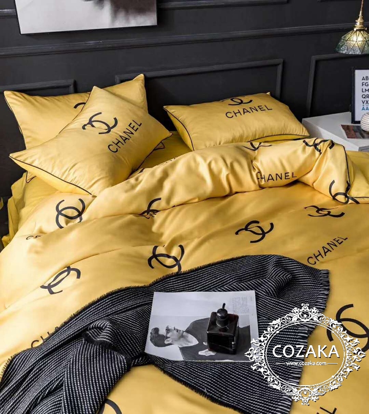 【COZAKA.com】CHANELシルク布団カバーセット ブランドベッドカバーセット プレゼント シャネル