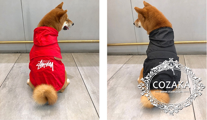 犬用レインコート 軽量 パーカー