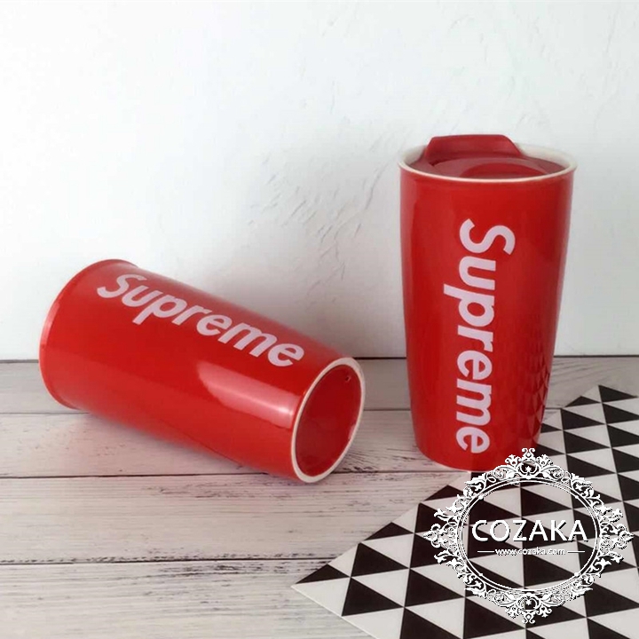 シュプリーム 真空断熱カップ ロゴ オシャレ supreme マグカップ プレゼント