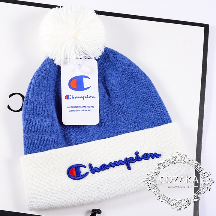 CHAMPION ロゴニット帽子 芸能人愛用