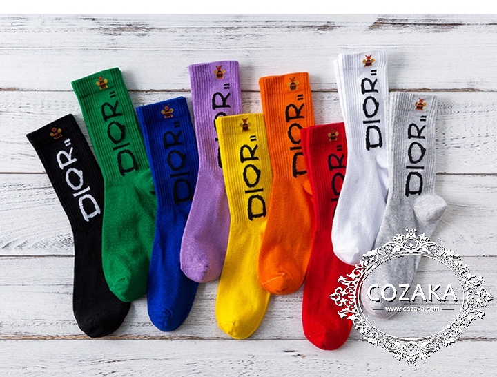 【COZAKA.com|送料無料】Dior(ディオール)女性用ミドルソックス5足セット 女性 靴下 ディオール