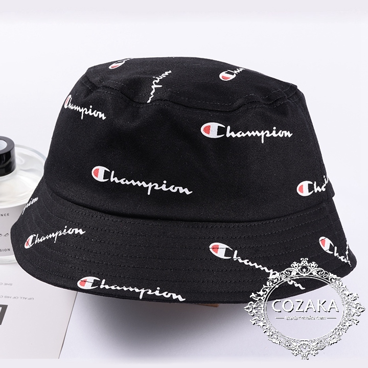 Champion 柄ロゴ バケットハット