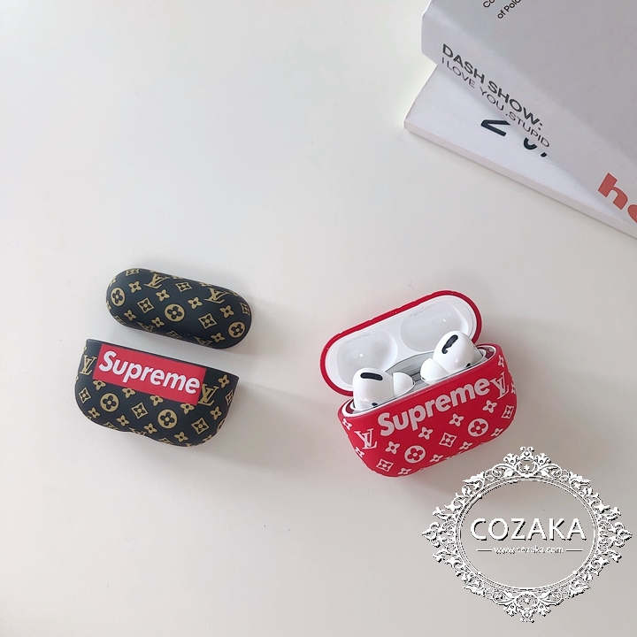 Supreme モノグラム柄Airpods proケース