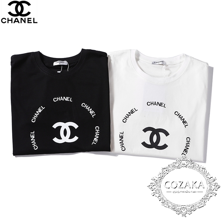 chanel tシャツ ブラック