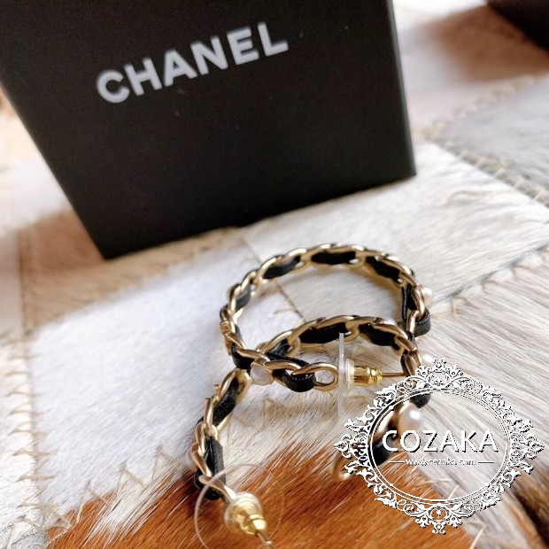 Chanel 丸形 ピアス