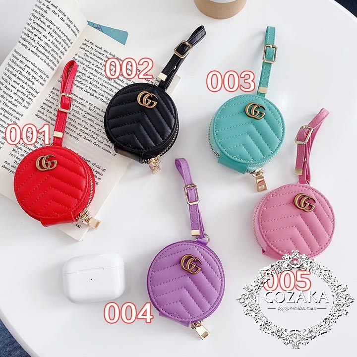 gucci airpods汎用ケース 革