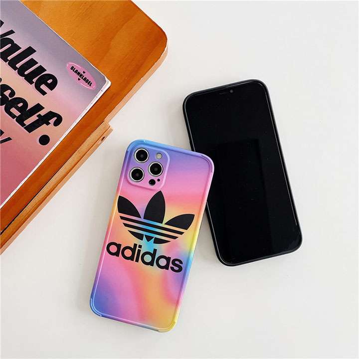 Adidas iphone12miniカバー欧米風