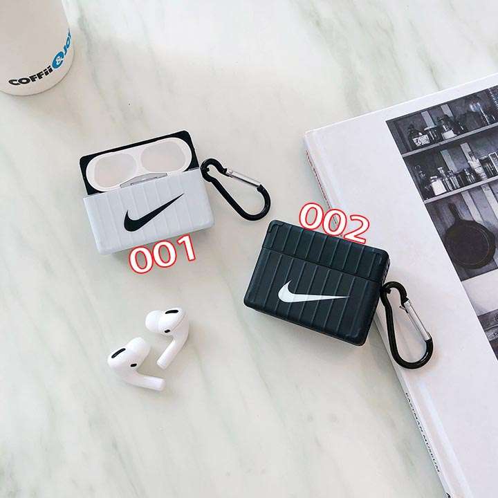Airpods Pro ケース 白黒 Nike