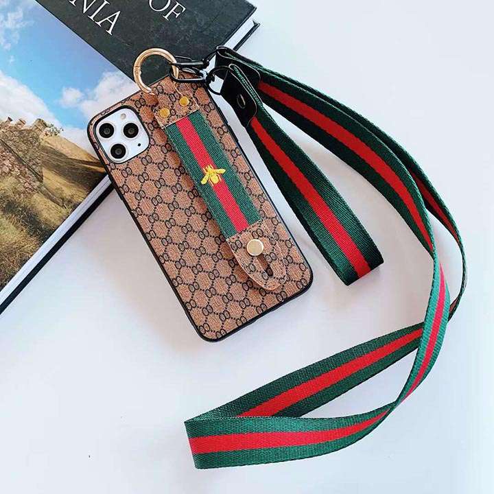 手首ストラップ付きiPhone 12/12proカバーGucci