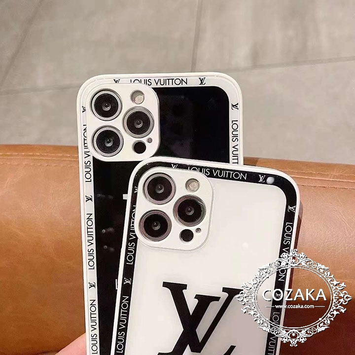 白黒vuitton アイフォーン13pro max携帯ケース