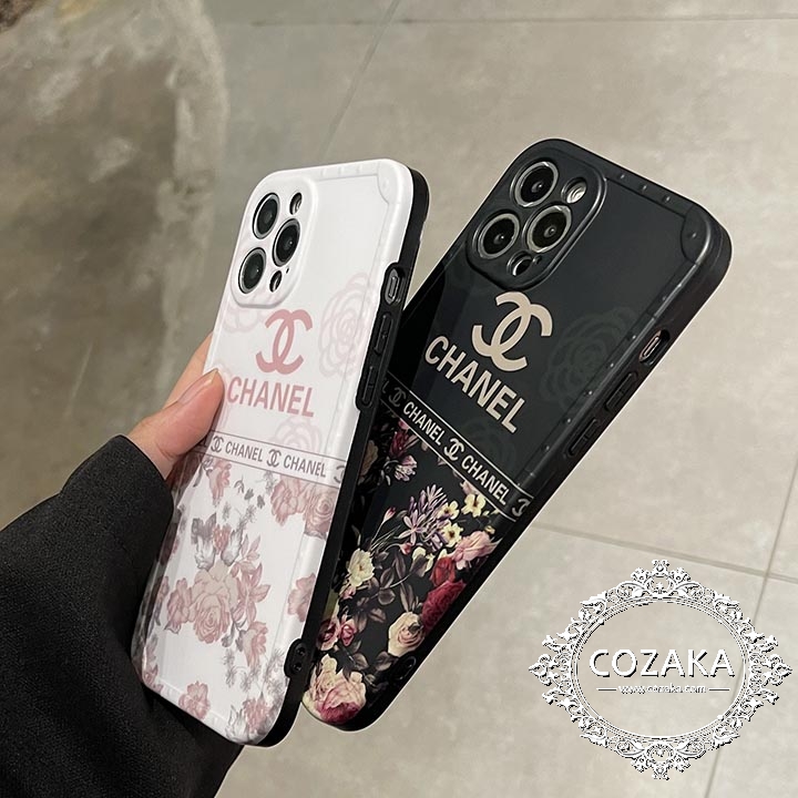 iphone13 miniスマホケースロゴ付きChanel