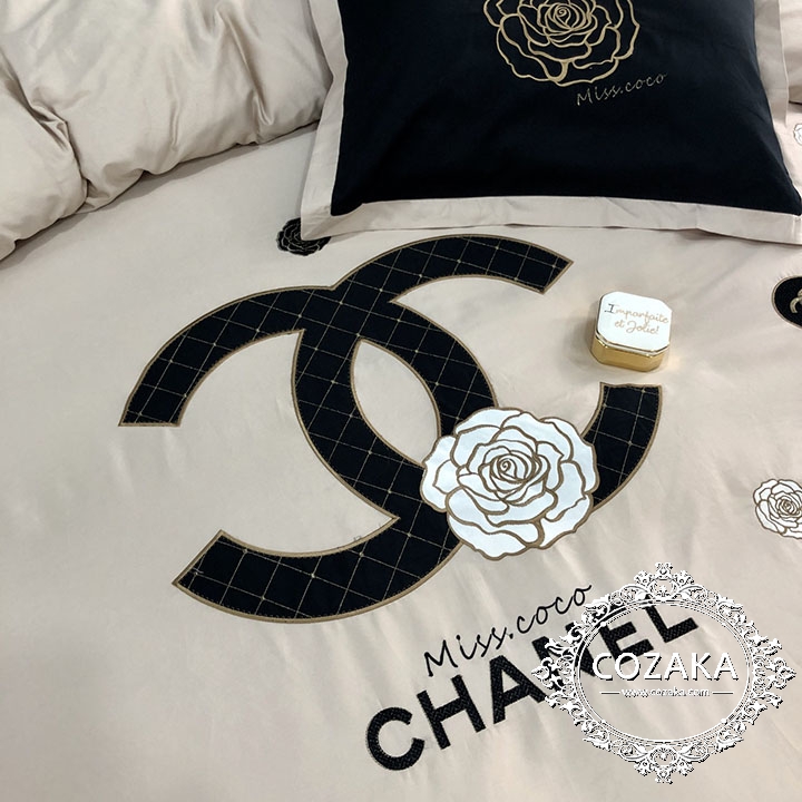 ブランド寝具 ヨーロッパ風模様chanel