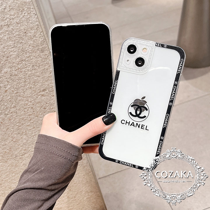 ロゴ付きchanel iphone13 miniカバー