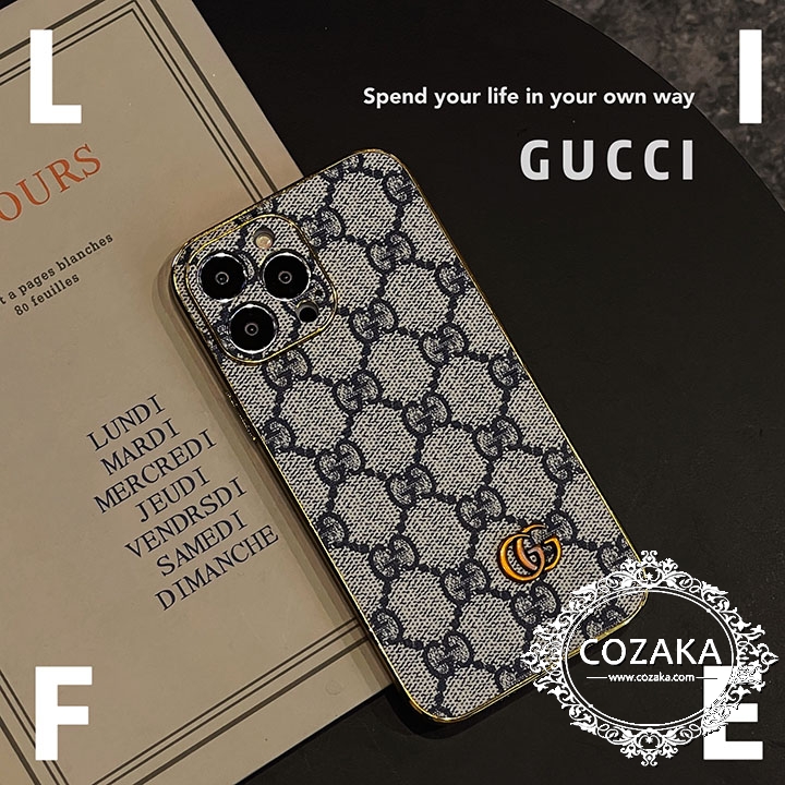 iphoneX ロゴ付き ケース Gucci