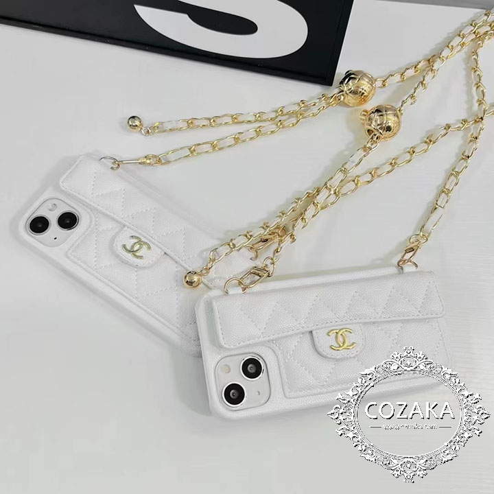 chanel アイフォーンXRスマホケースロゴ付き