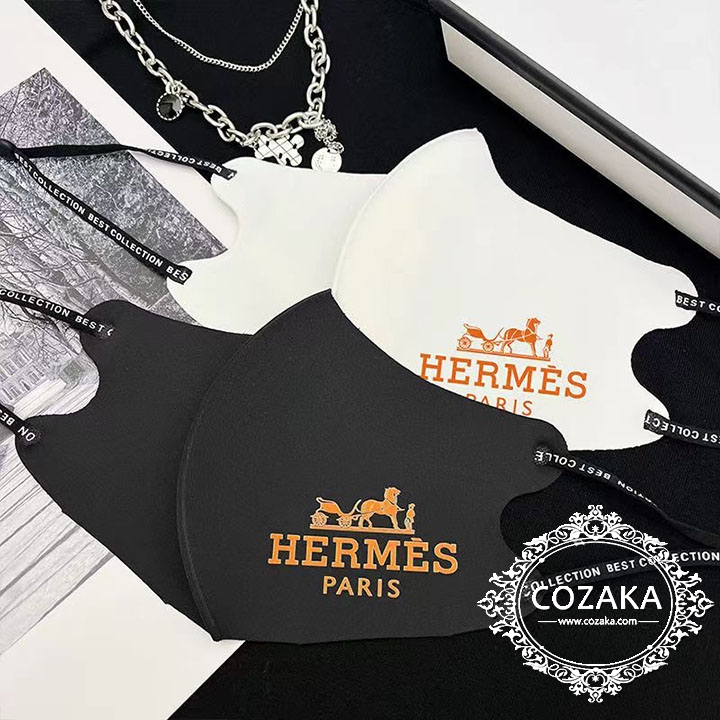 マスク 白黒Hermes