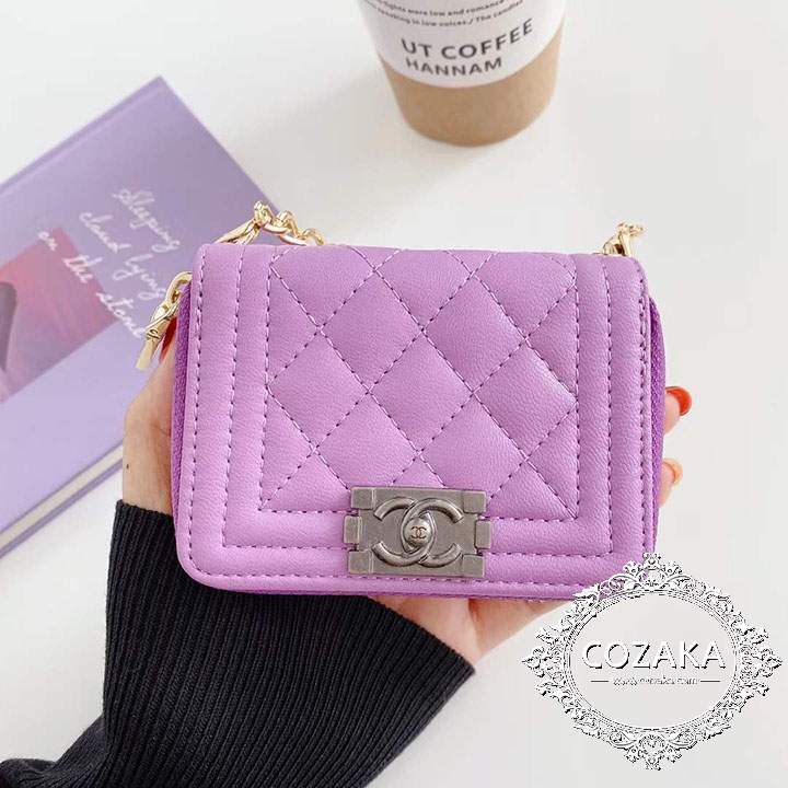  Airpodsケース レザー＃革製 chanel