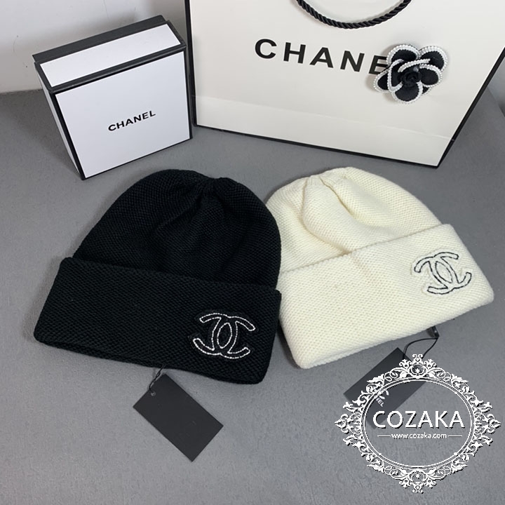 Chanel ニット帽 秋冬対応 欧米風