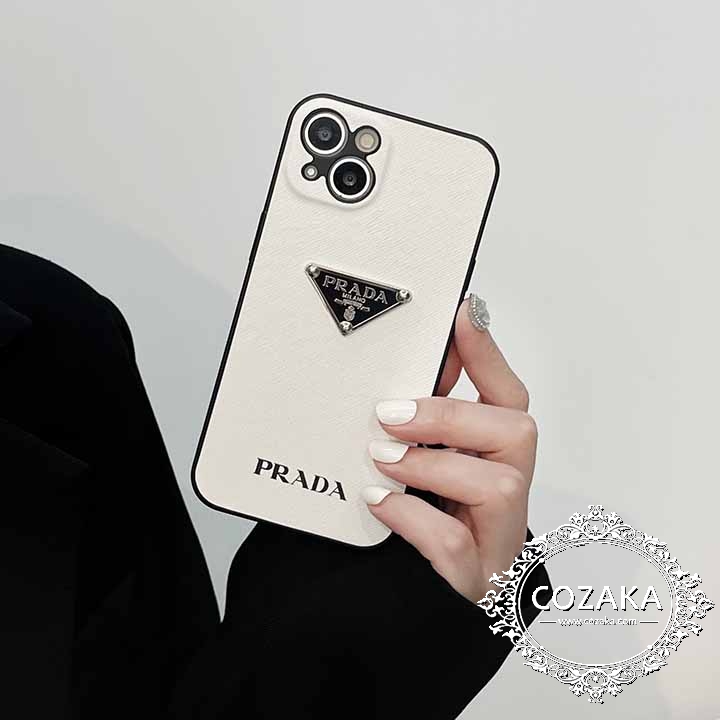 Prada アイフォン 14max スマホケース ブランド字母プリント