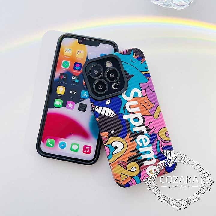 iPhone 14max ケース 可愛い Supreme