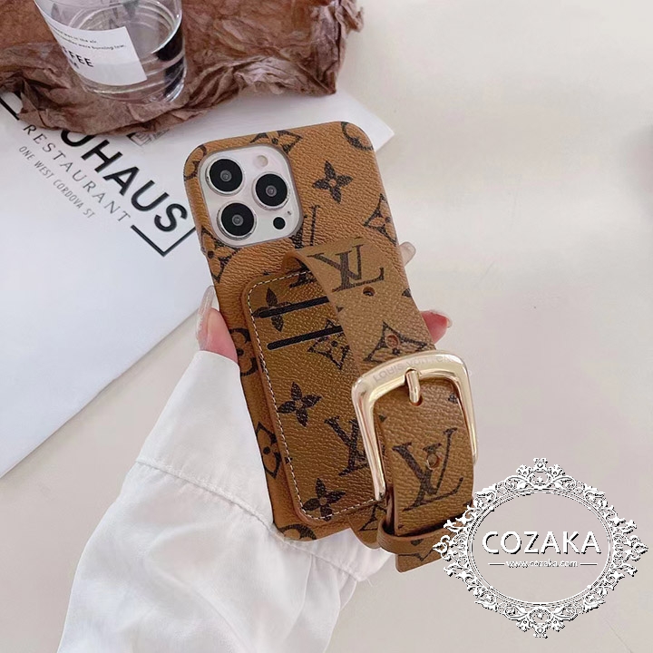 ルイヴィトン iphone15 plusケース手首ストラップ付き