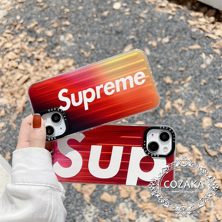 スーツケース式supreme アイフォン 12/12 pro maxケース