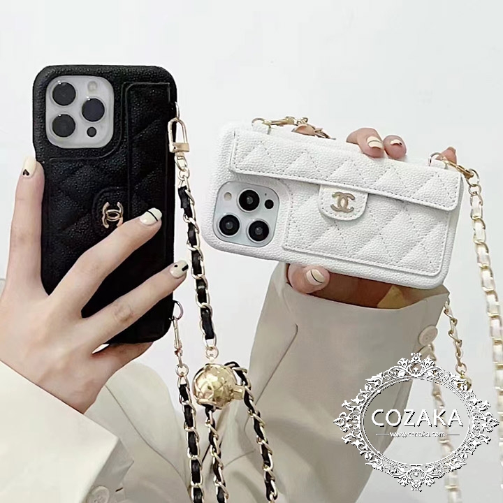 chanel iphone15 plusケース肩掛け