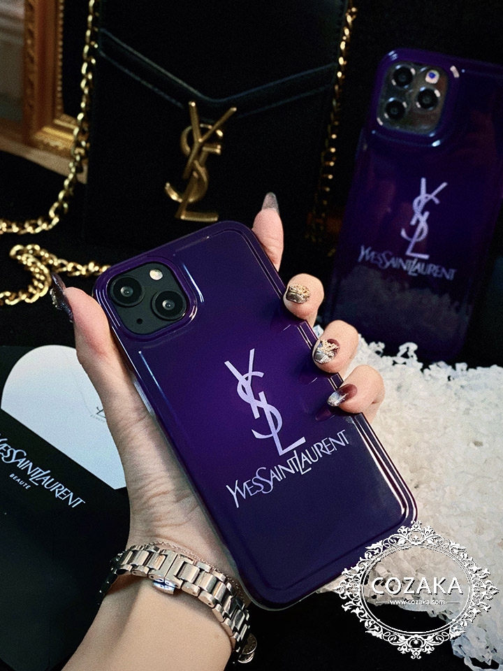 半透明 アイフォーン12 pro/12pro max スマホケース YSL