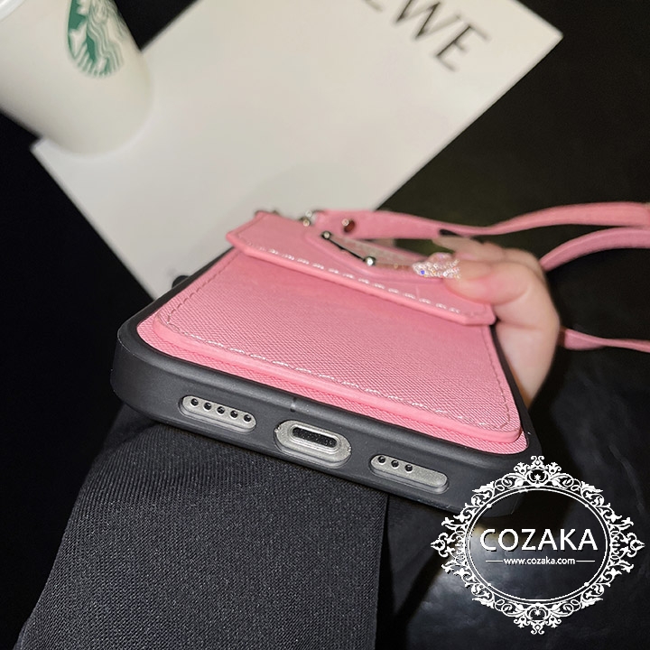 prada iphone15 plusスマホケース肩掛け