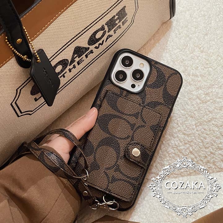 coachアイフォーン15ケース斜め掛け