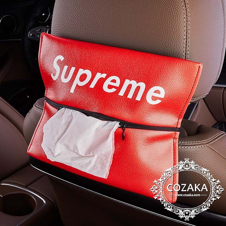 車用ティッシュケース 内装パーツ Supreme