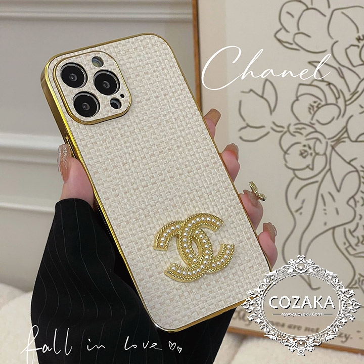 chanel スマホケース iphone14 pro max ブラン