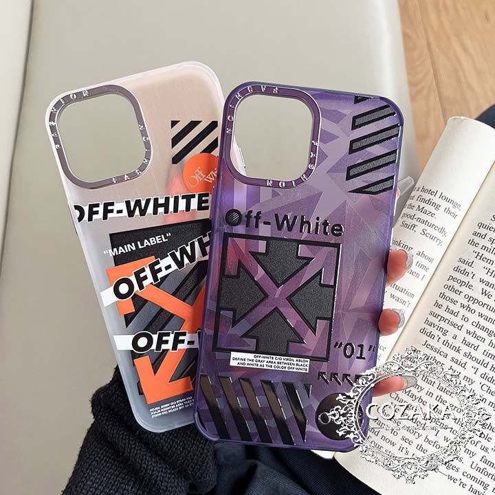 iphone14 maxスマホケースOffWhite