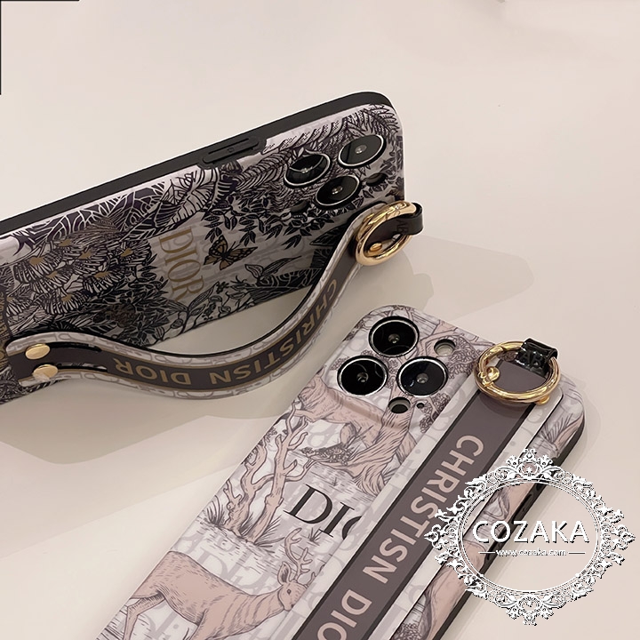 dior iphone15 plusスマホケース手首バンド