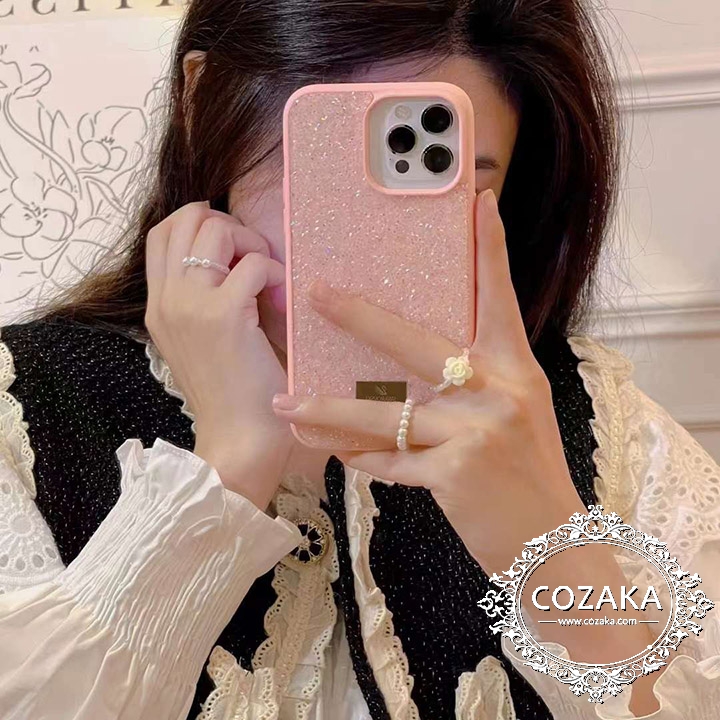 女性愛用 iphone15ケースswarovski