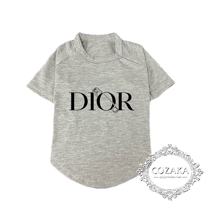 シンプル風 dior 犬Tシャツ 