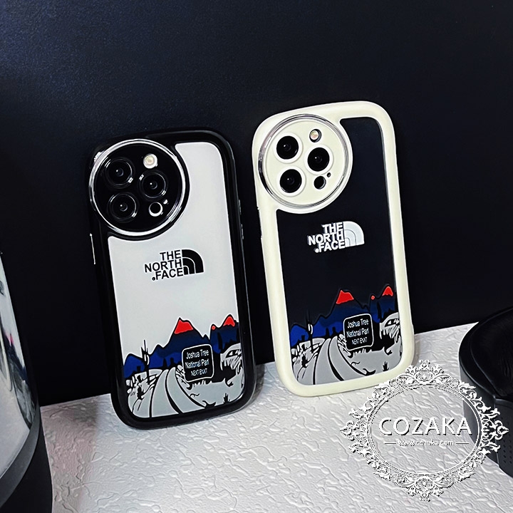 ブランドロゴ the north face風 スマホケース