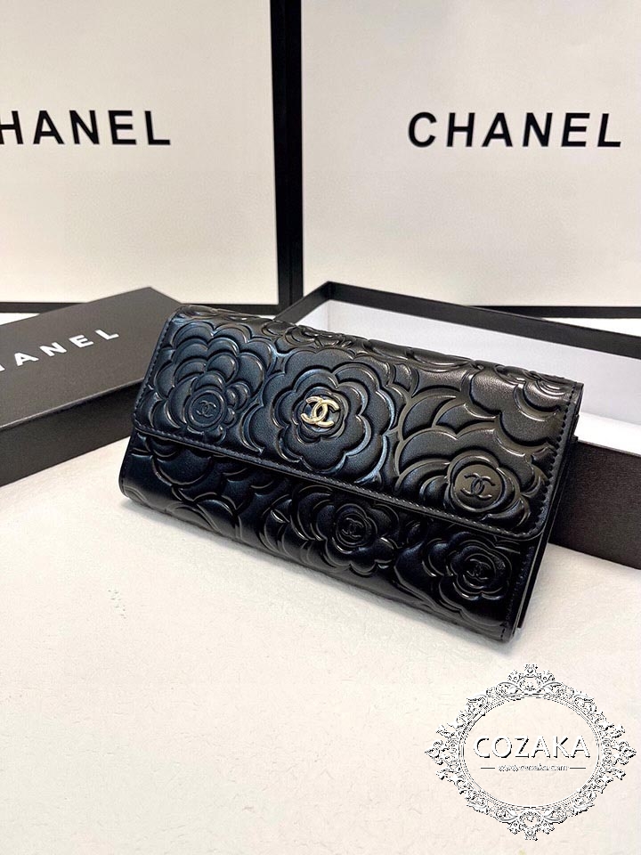 CHANEL ︎長財布 ︎カメリア