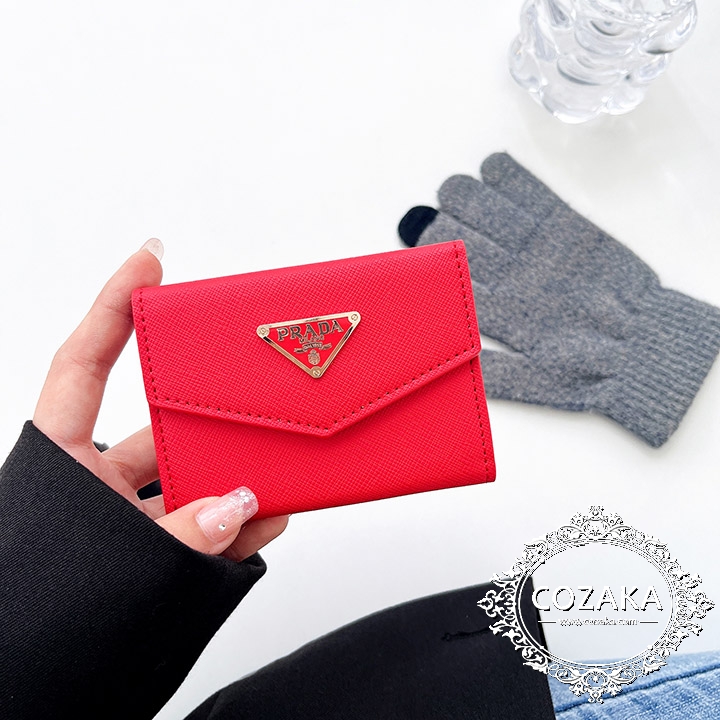 黒 prada ミニ財布 メンズ