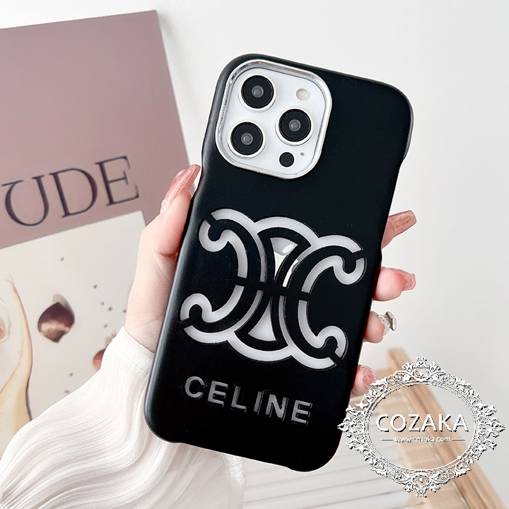 celine logo iphone15 pro保護カバー