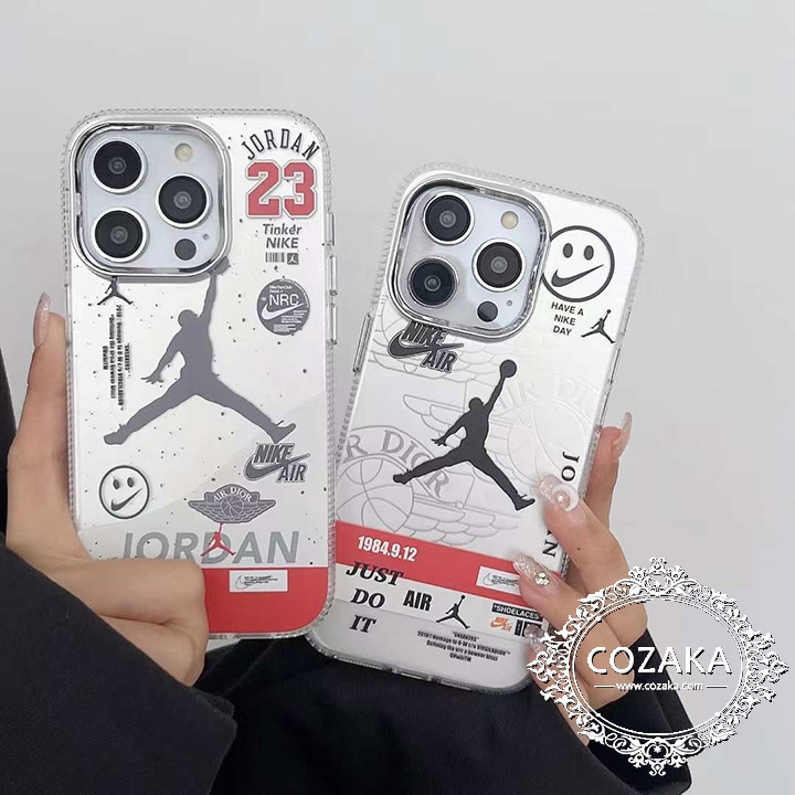 air jordan iphone15 plusケース半透明